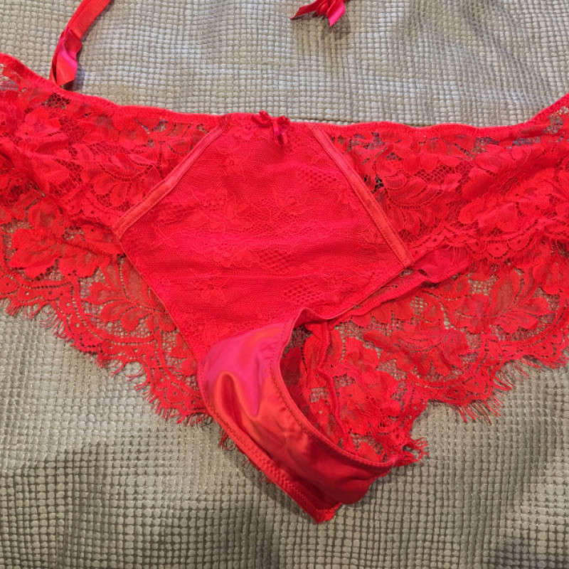 Lingerie with suspenders and Custom Vid